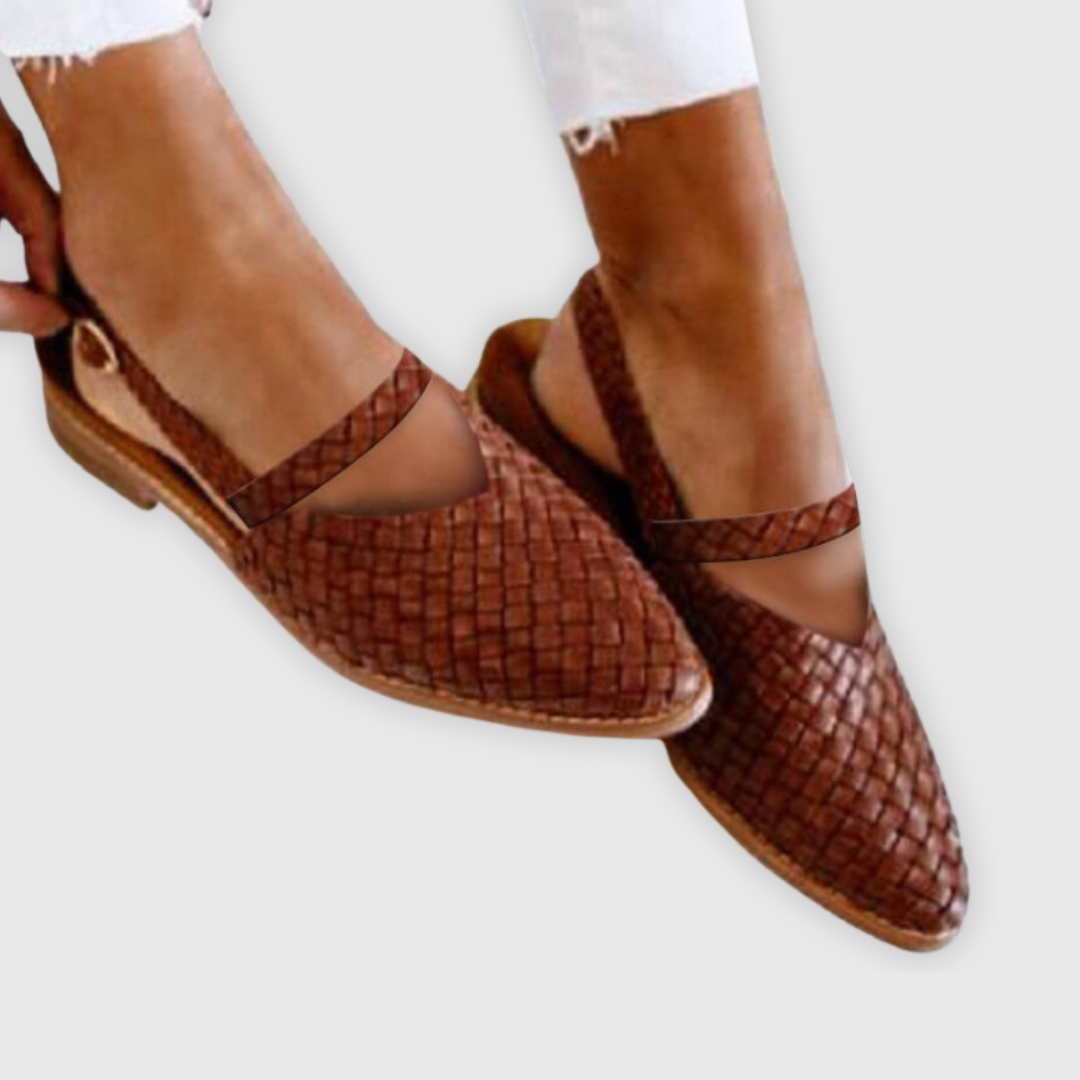 Catalina® | Braided women's leather sandals