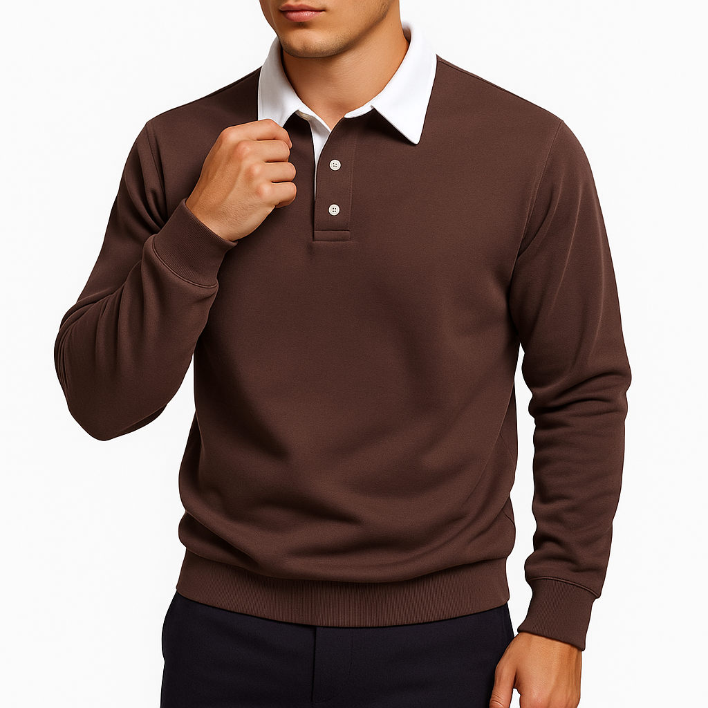 LUXEOUTFIT | Cotton Polo Sweater