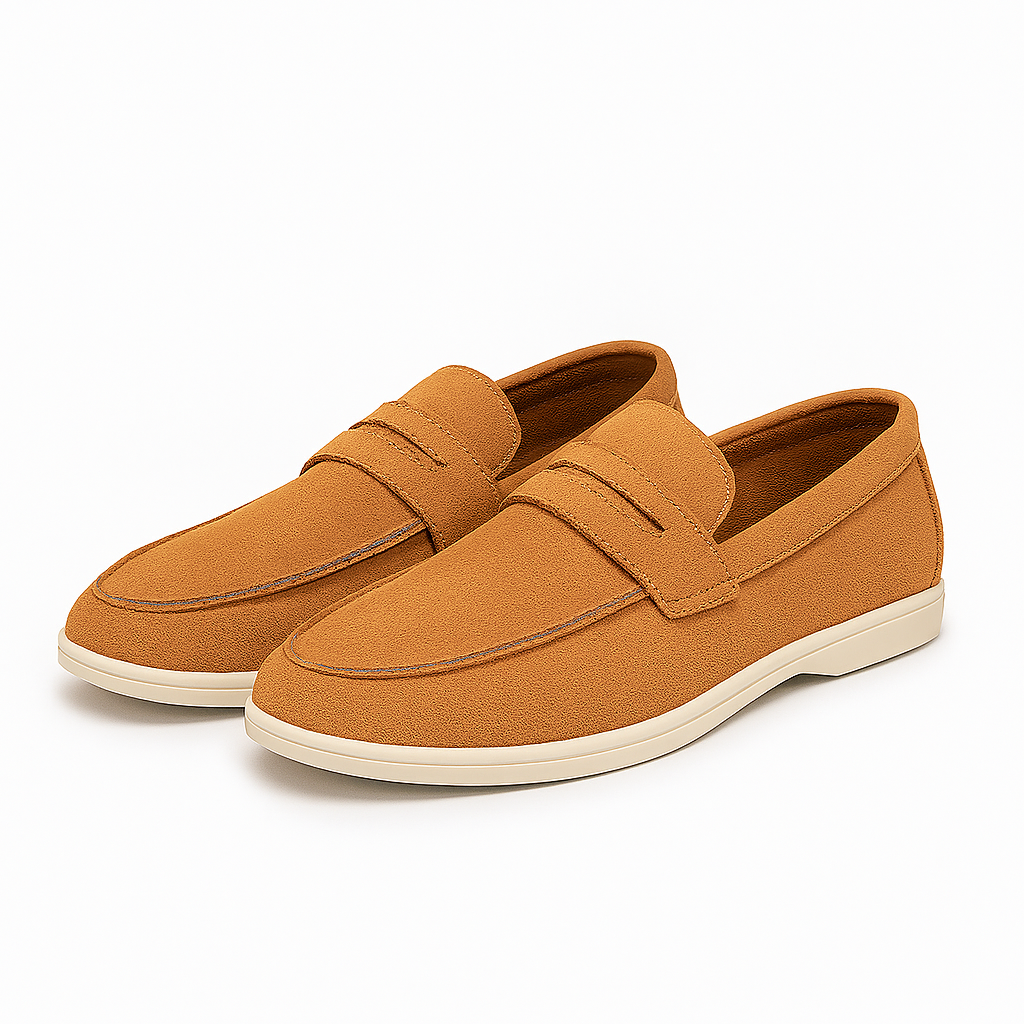 Luxeoutfit | Hand-Stitched Suede Loafers