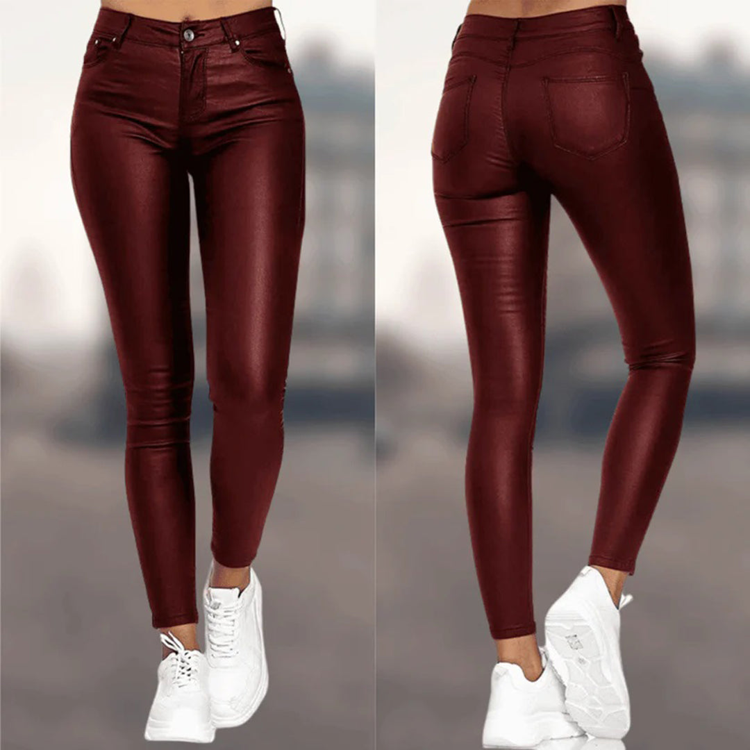 Luisa® | Casual leather pants for women