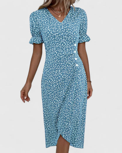 SOPHIA – BLOOM WRAP MIDI DRESS