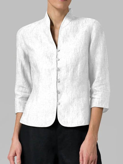 Bubby® | High-Quality Women'S Blouse With A Stand-Up Collar