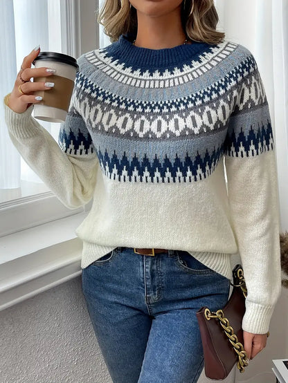Classic Sweater with Pattern