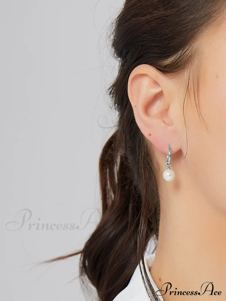 1pc Faux Pearl Drop Earrings