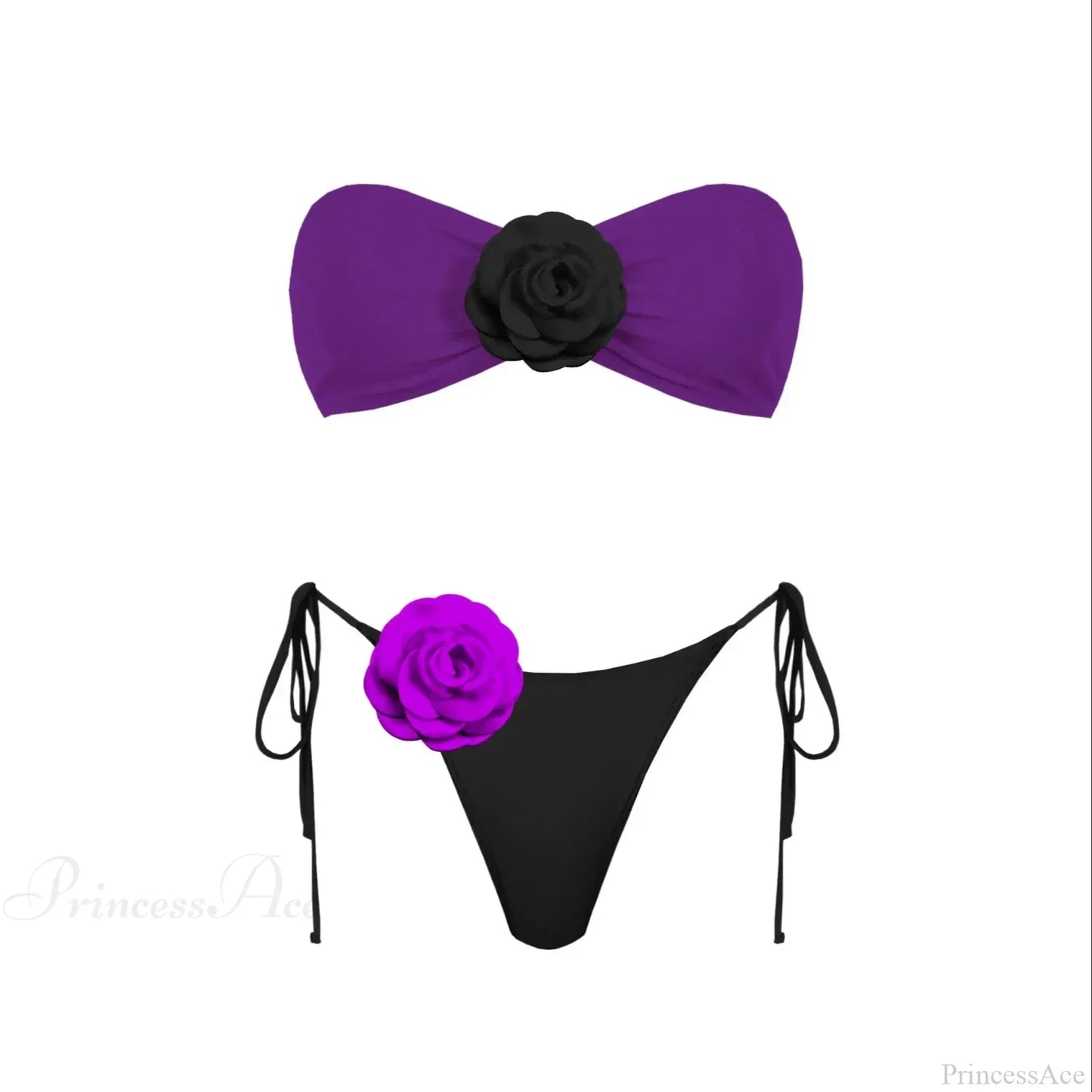 3D Flower Bandage Bikini Set