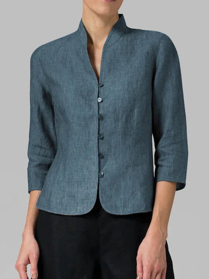 Bubby® | High-Quality Women'S Blouse With A Stand-Up Collar