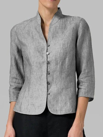 Bubby® | High-Quality Women'S Blouse With A Stand-Up Collar