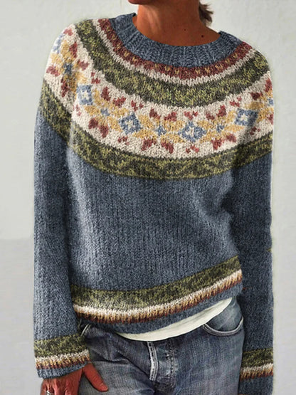 Glacier Soft Knit Sweater with Icy Shades