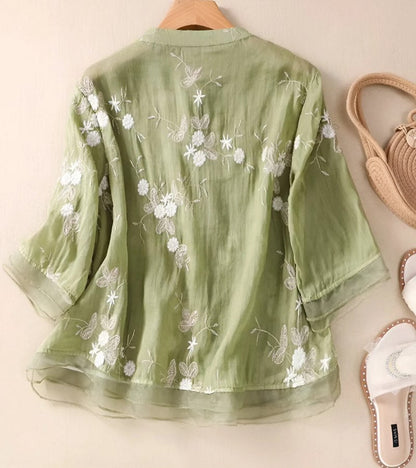 Aroa® | Embroidered vintage women's shirt