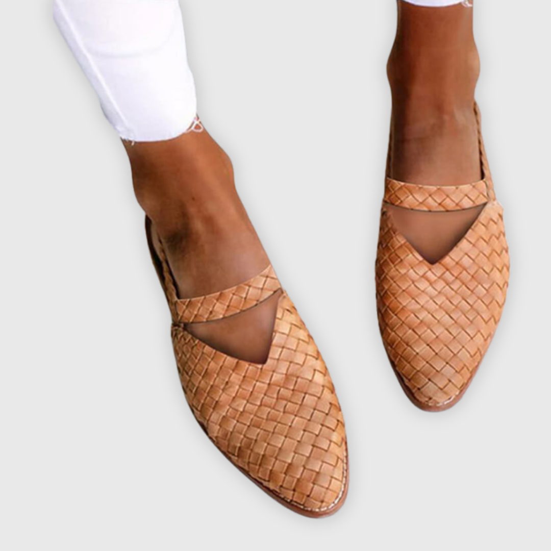 Catalina® | Braided women's leather sandals