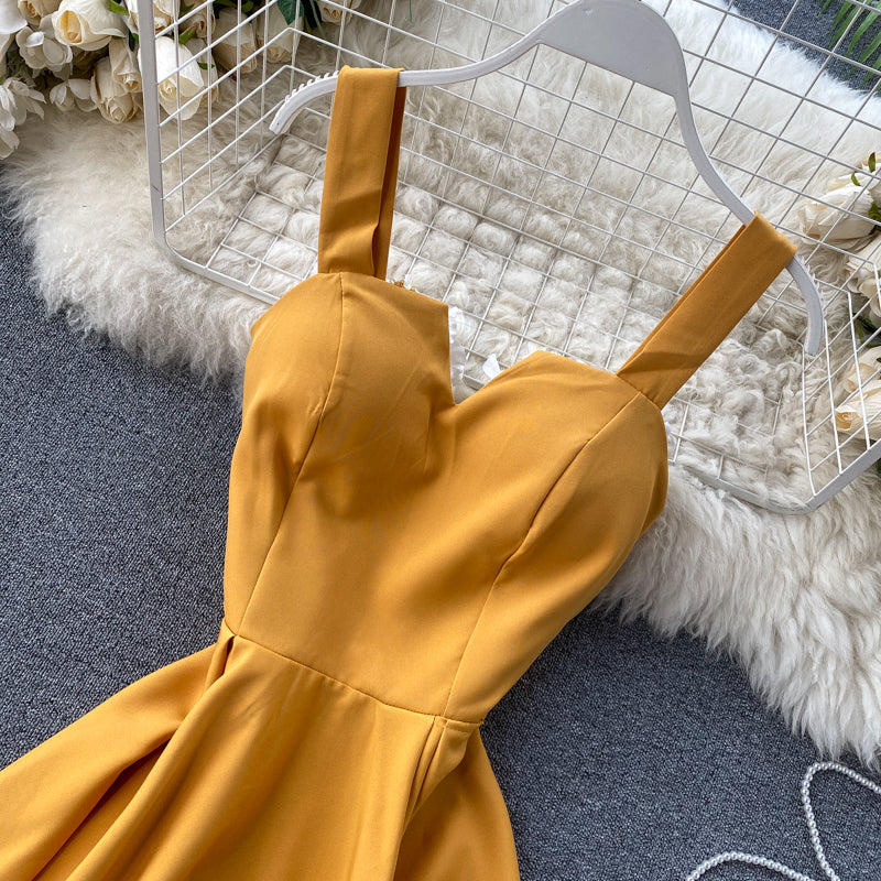 Amatista® | Yellow Sleeveless Cocktail Dress
