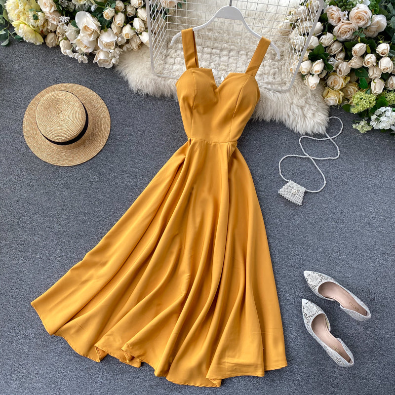 Amatista® | Yellow Sleeveless Cocktail Dress