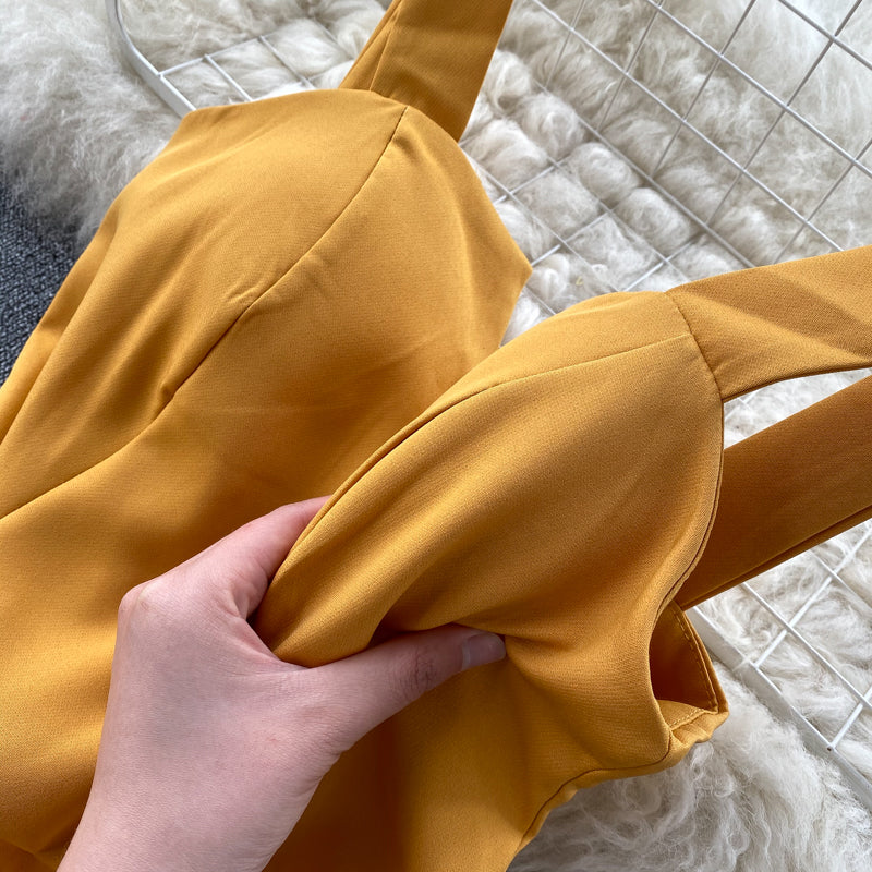 Amatista® | Yellow Sleeveless Cocktail Dress