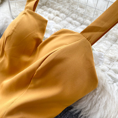 Amatista® | Yellow Sleeveless Cocktail Dress