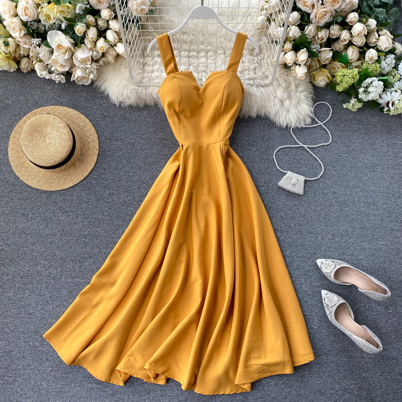 Amatista® | Yellow Sleeveless Cocktail Dress