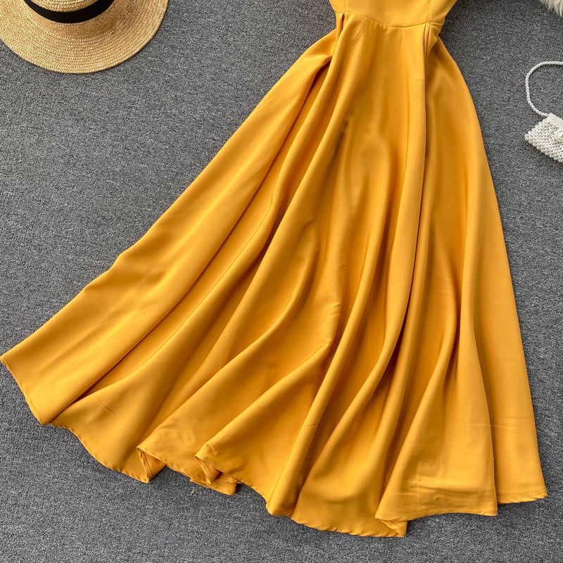 Amatista® | Yellow Sleeveless Cocktail Dress