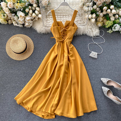 Amatista® | Yellow Sleeveless Cocktail Dress