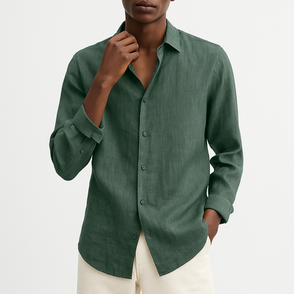 LUXEOUTFIT | Classic Linen Shirt