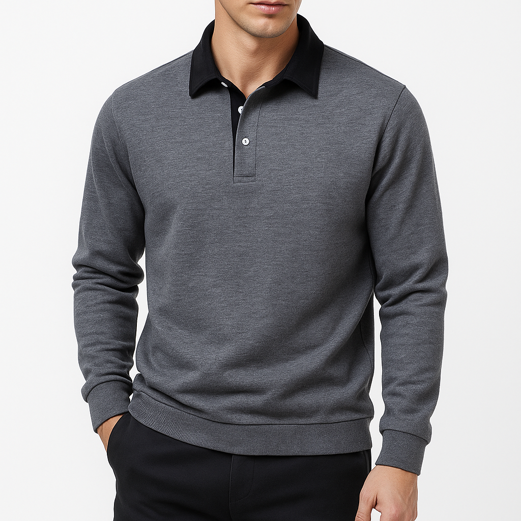 LUXEOUTFIT | Cotton Polo Sweater