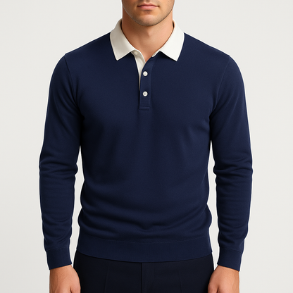 LUXEOUTFIT | Cotton Polo Sweater