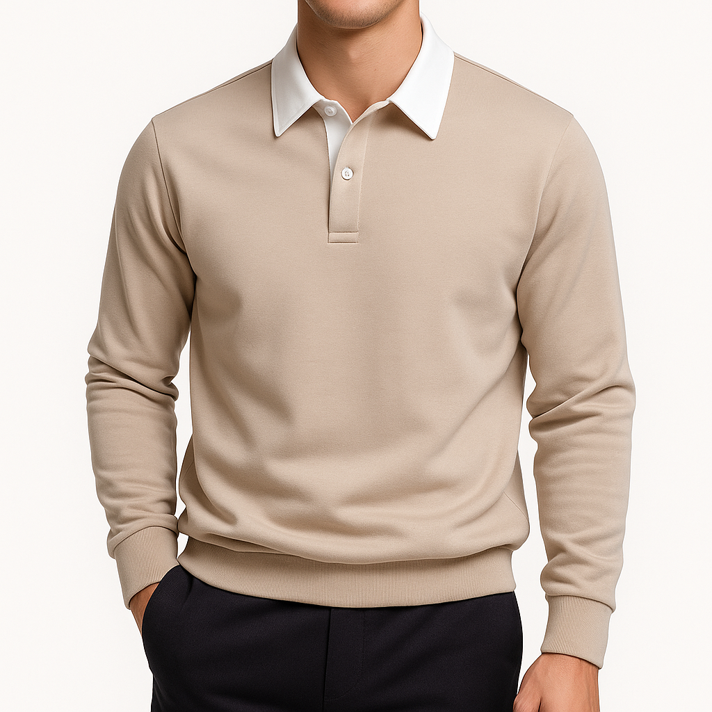 LUXEOUTFIT | Cotton Polo Sweater