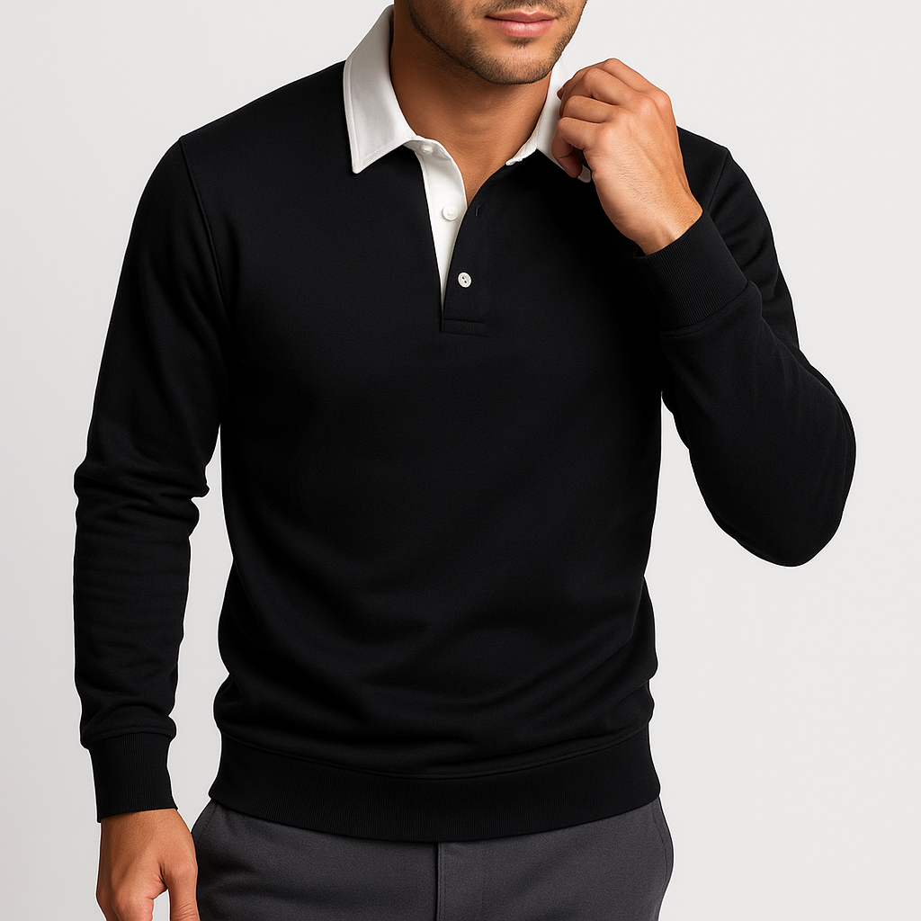 LUXEOUTFIT | Cotton Polo Sweater