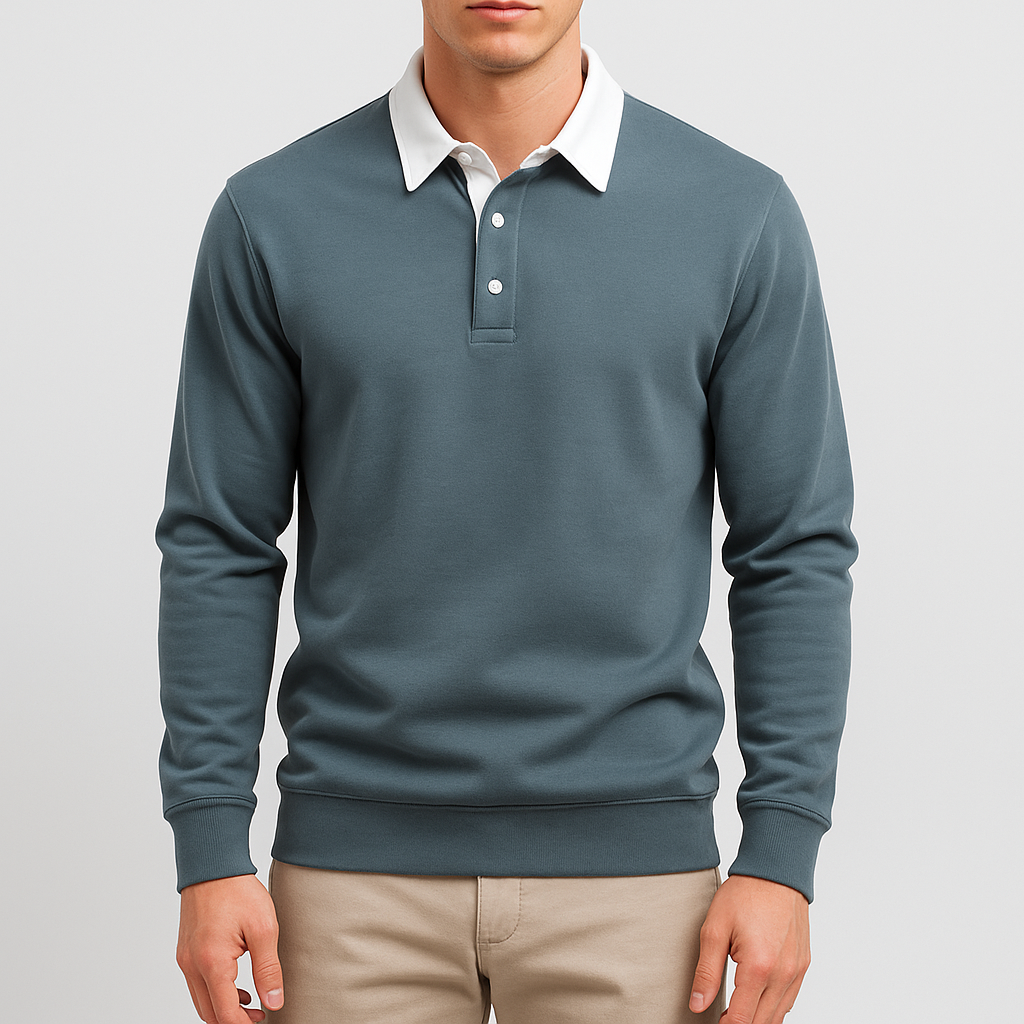 LUXEOUTFIT | Cotton Polo Sweater