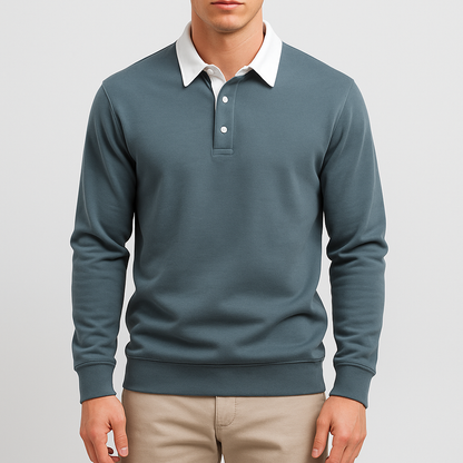 LUXEOUTFIT | Cotton Polo Sweater