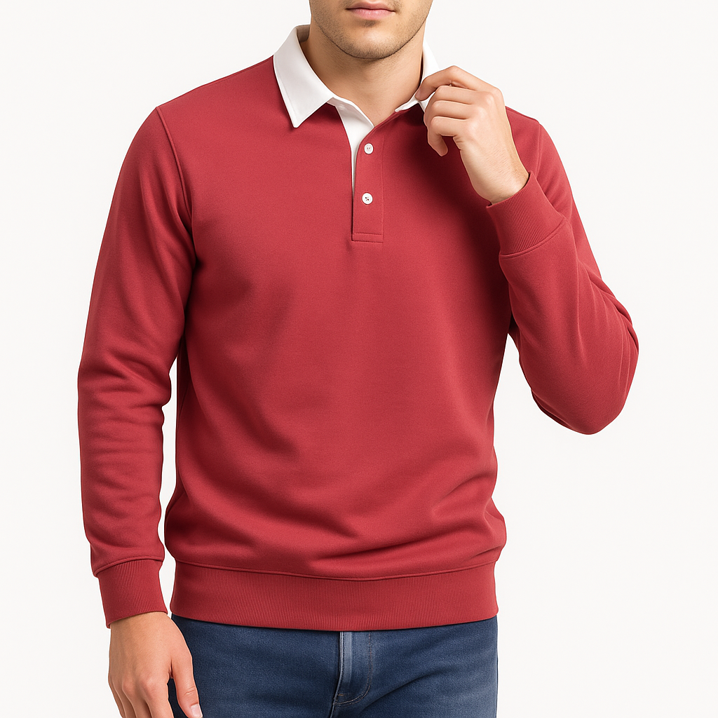 LUXEOUTFIT | Cotton Polo Sweater