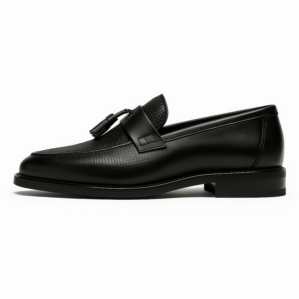 LUXEOUTFIT | Crestford Woven Tassel Loafers