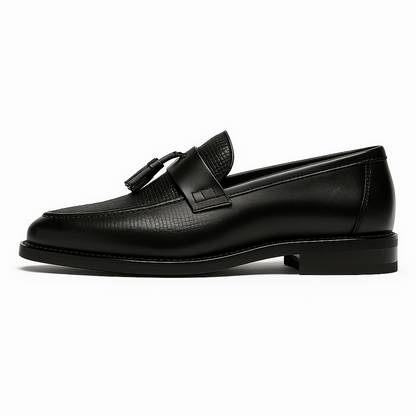 LUXEOUTFIT | Crestford Woven Tassel Loafers