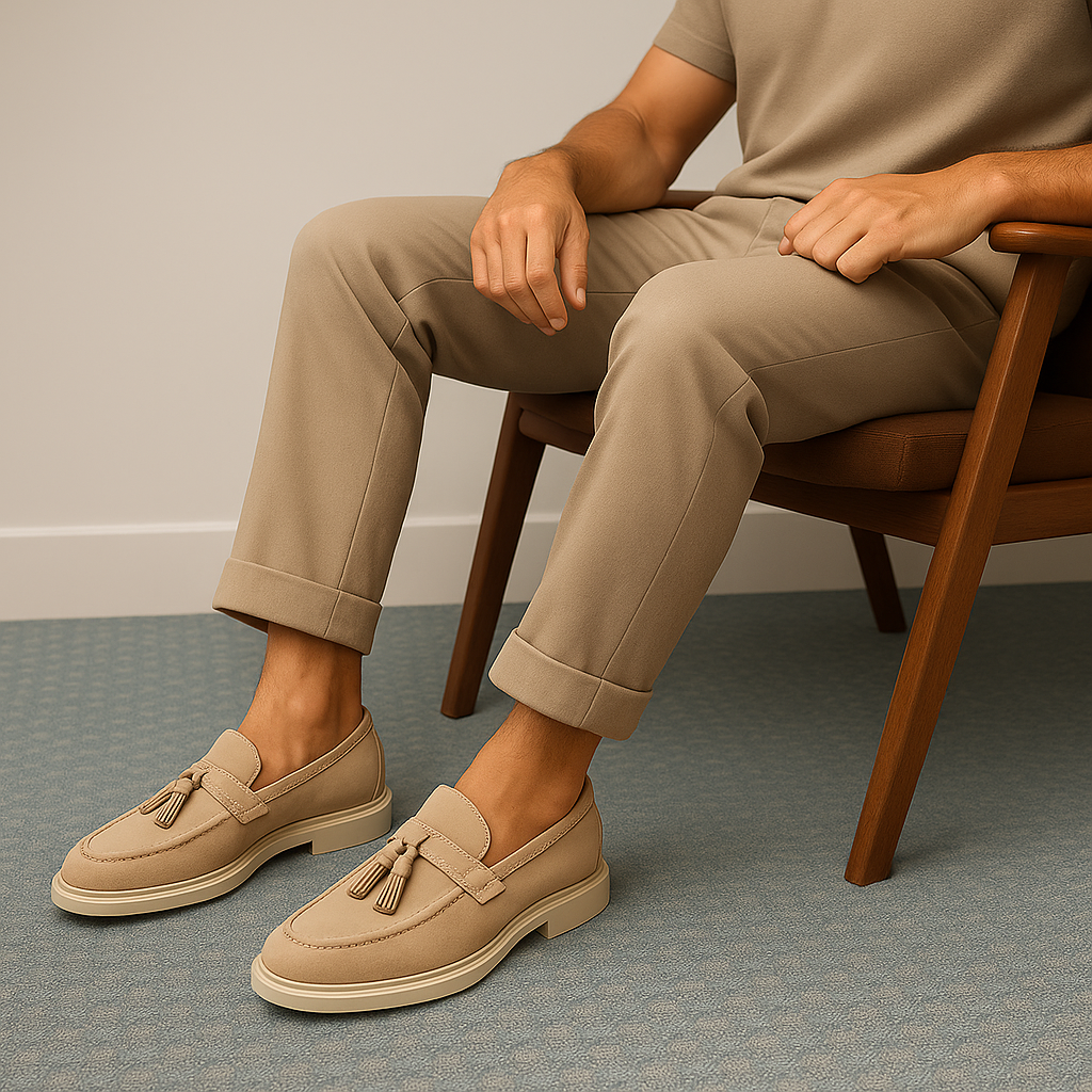 LUXEOUTFIT | Darce Hybrid Suede Loafers