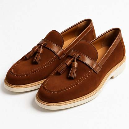 LUXEOUTFIT | Darce Hybrid Suede Loafers