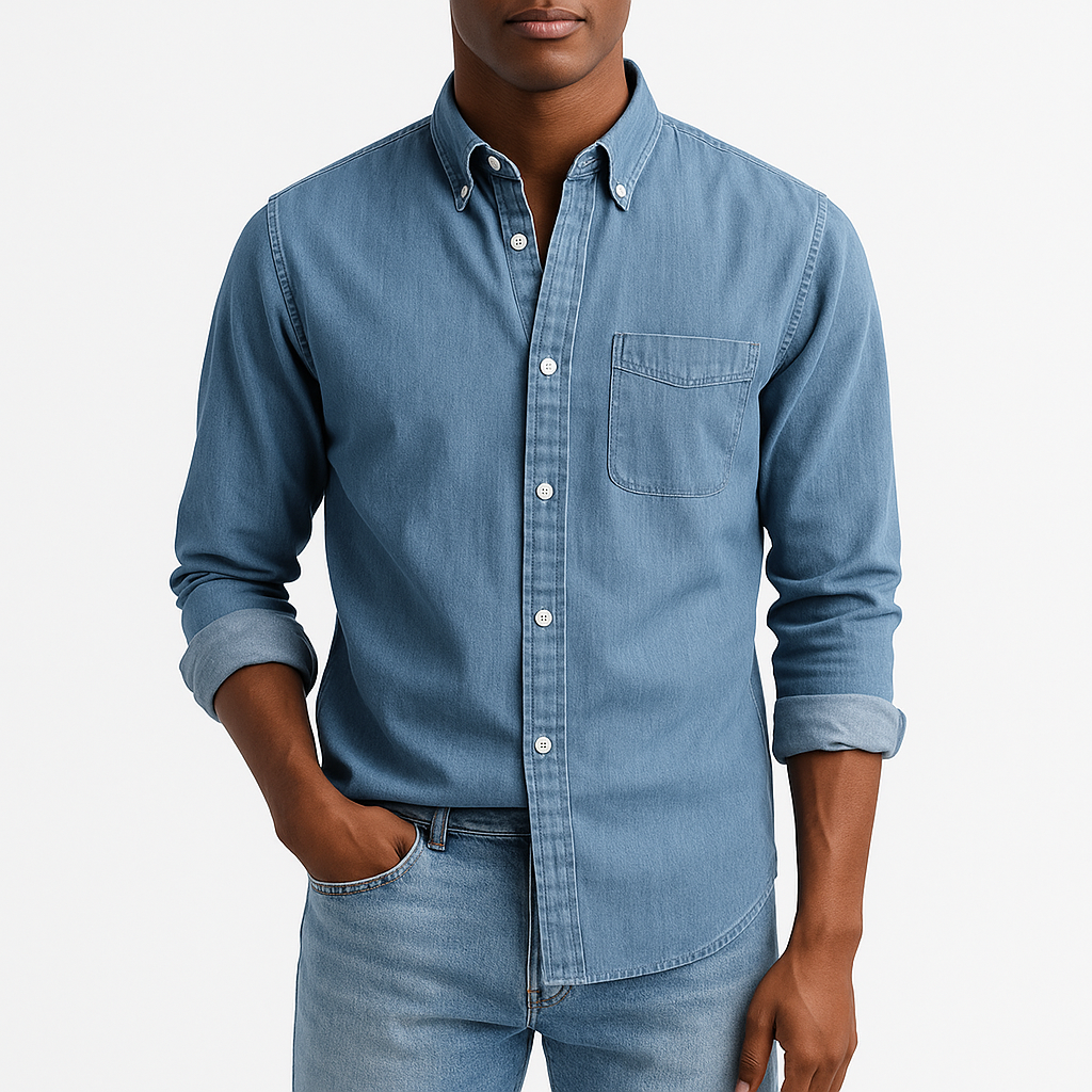 LUXEOUTFIT | Denim Button Shirt