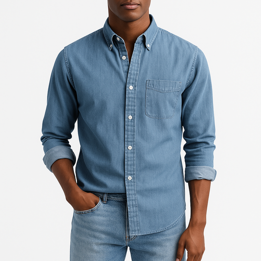 LUXEOUTFIT | Denim Button Shirt