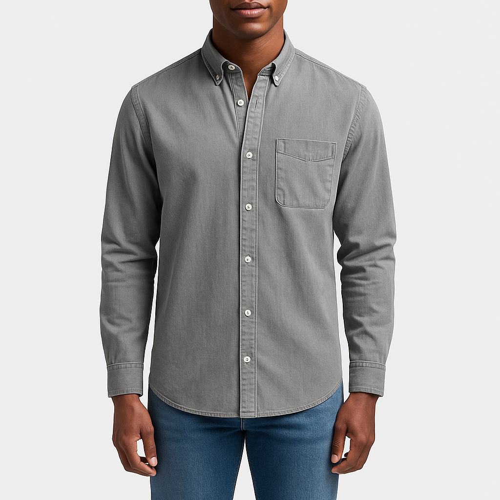 LUXEOUTFIT | Denim Button Shirt