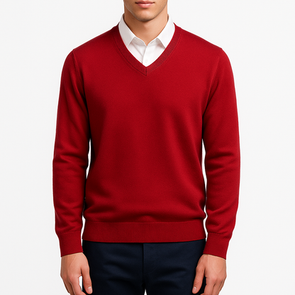 LUXEOUTFIT | Elegant V-Neck Sweater