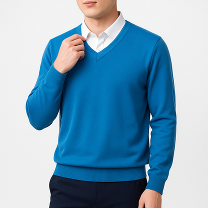 LUXEOUTFIT | Elegant V-Neck Sweater