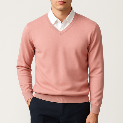 LUXEOUTFIT | Elegant V-Neck Sweater