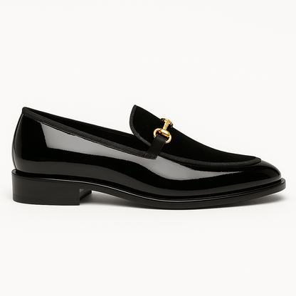 LUXEOUTFIT | Gloss Patent Leather Loafers