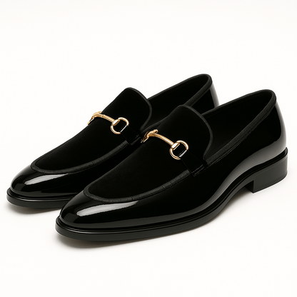 LUXEOUTFIT | Gloss Patent Leather Loafers