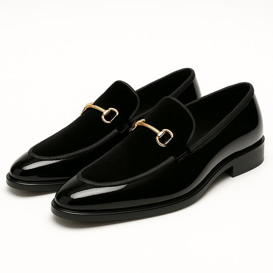 LUXEOUTFIT | Gloss Patent Leather Loafers