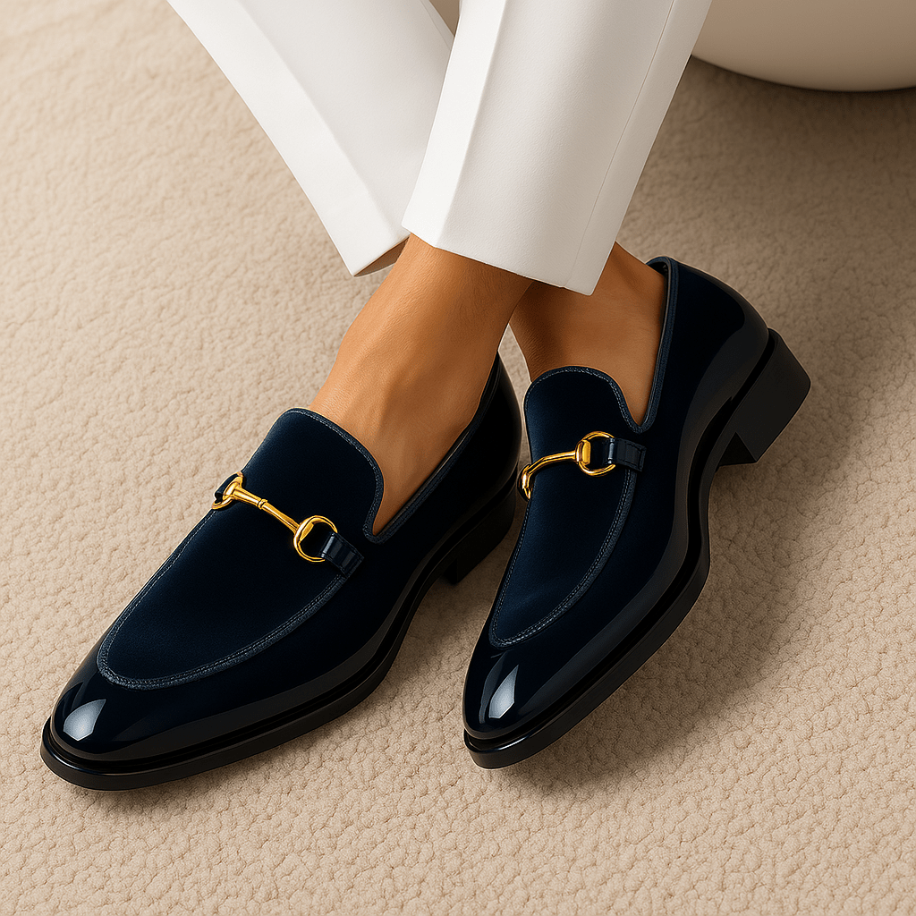 LUXEOUTFIT | Gloss Patent Leather Loafers