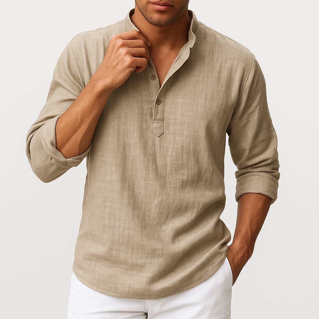 LUXEOUTFIT | Linen Blend Shirt