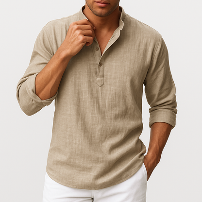 LUXEOUTFIT | Linen Blend Shirt