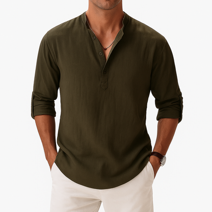 LUXEOUTFIT | Linen Blend Shirt