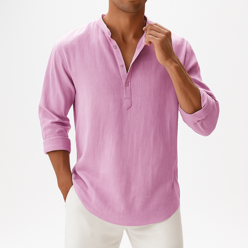 LUXEOUTFIT | Linen Blend Shirt