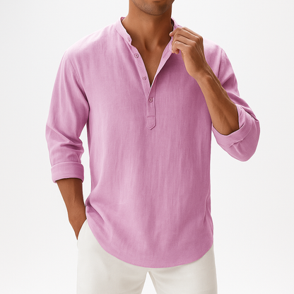 LUXEOUTFIT | Linen Blend Shirt