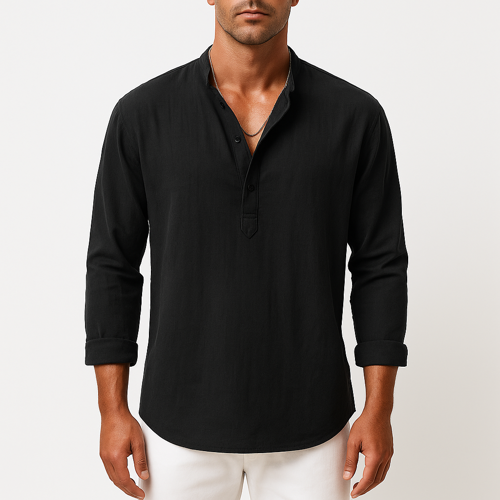 LUXEOUTFIT | Linen Blend Shirt