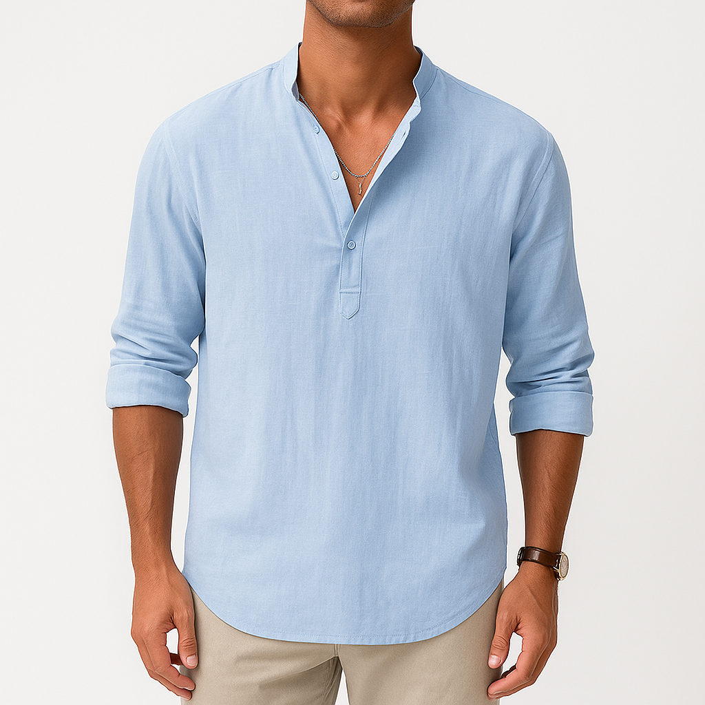 LUXEOUTFIT | Linen Blend Shirt